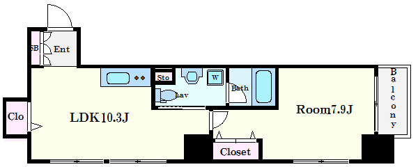 ルクレ新川レジデンス 間取り図