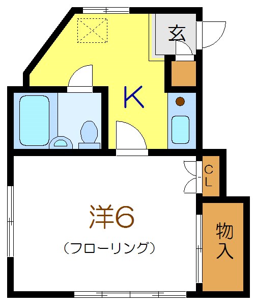 ハイツシャンテメール 202号室 間取り