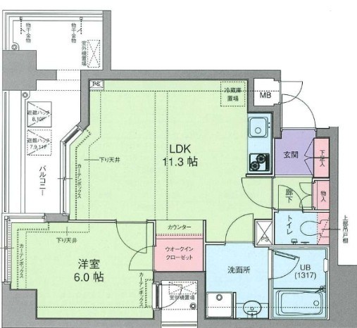 ドルチェ日本橋浜町壱番館 間取り