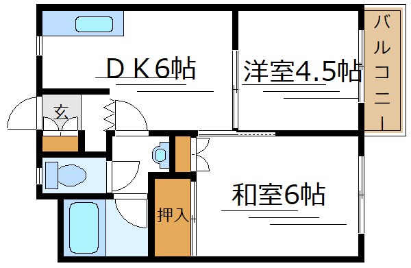 フローレンスナカムラ 306号室 間取り