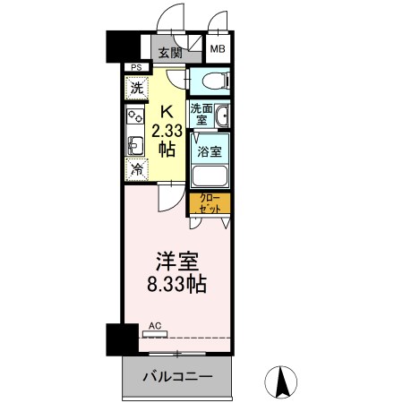 Carre S.I（ｷｬﾚｴｽｱｲ)  間取り