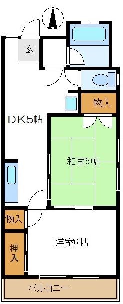 トーアイマンション 間取り図