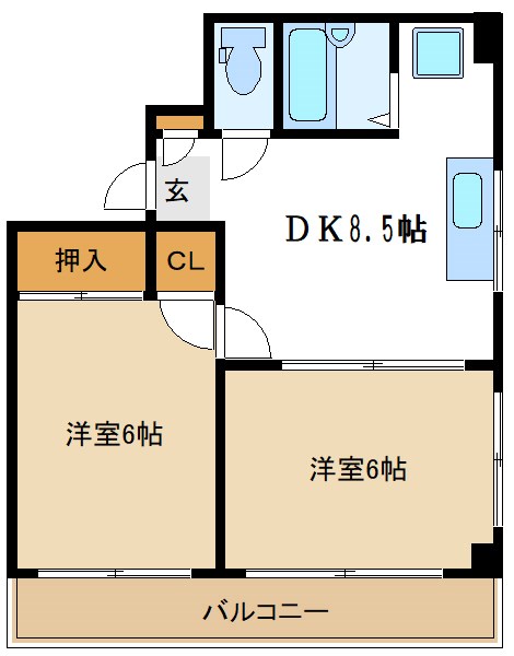 レジデンス関口 301号室 間取り