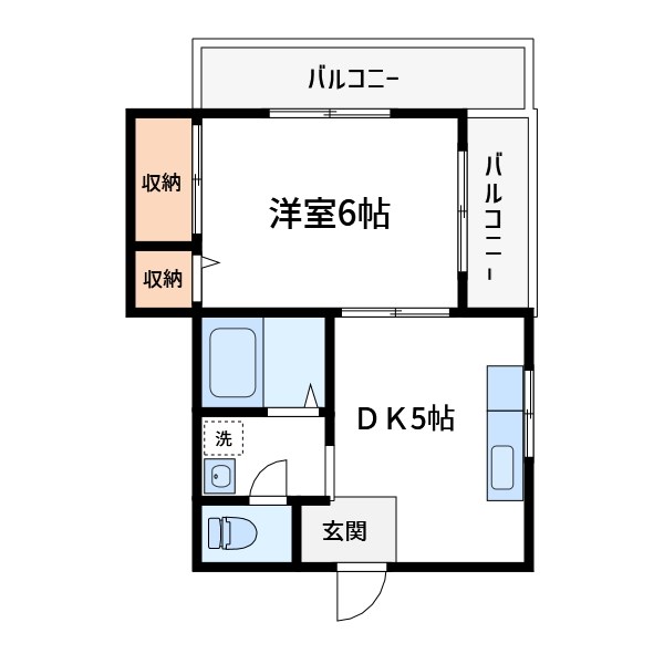 五反野ハイツ 間取り図