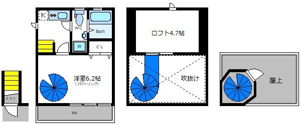 タウンカテッジ瑞江Ⅱ 間取り図