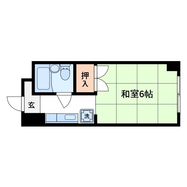 アイフラット 208号室 間取り