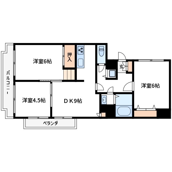 メゾンエスユー 間取り図