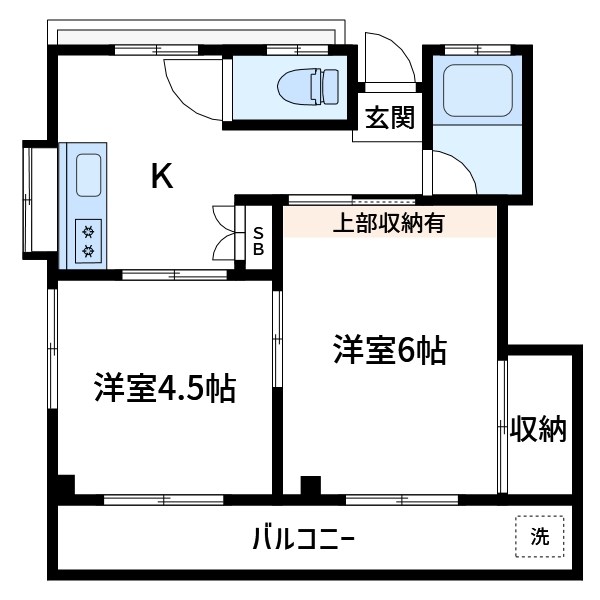 コーポサンフラワー 301号室 間取り