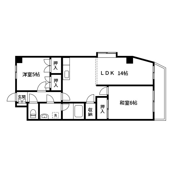 レピドール福田Ⅱ 間取り図