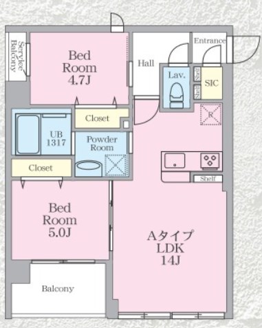 カーロヴィレッタＶ 間取り図