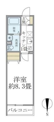 エルスタンザ北綾瀬DEUX 間取り