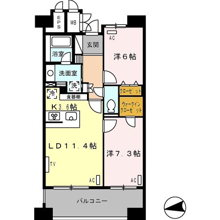 ロイヤルパークス西新井 間取り図