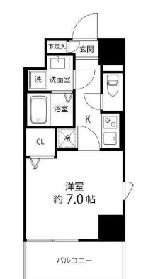 レフィールオーブ町屋駅前  間取り図