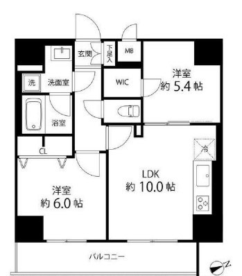 レフィールオーブ町屋駅前 間取り