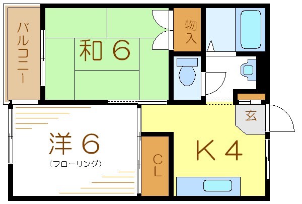 植草マンション 間取り図