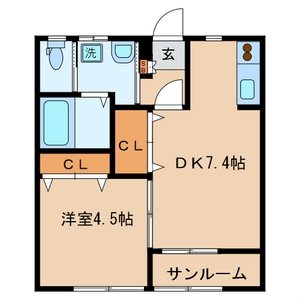 コーポＫⅡ 間取り図