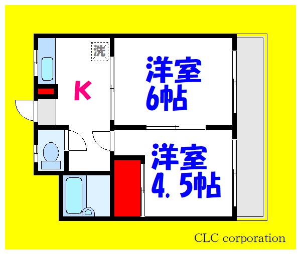 アラカワマンション 間取り図