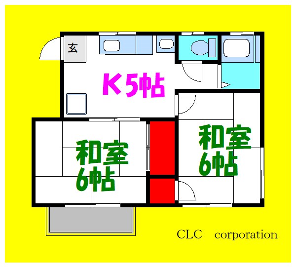 畠山ハイツ 間取り図