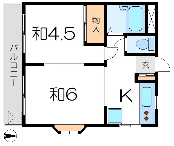 アラカワマンション 間取り図