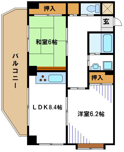 ガーデンヒルズ吉田 間取り図