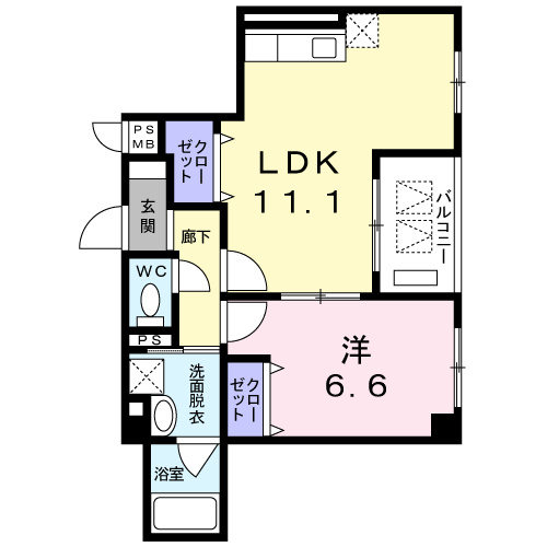 オートモンターニュ   間取り図