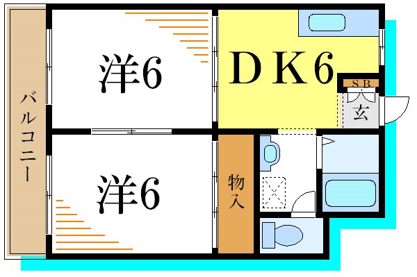 リバーハイツ 間取り図