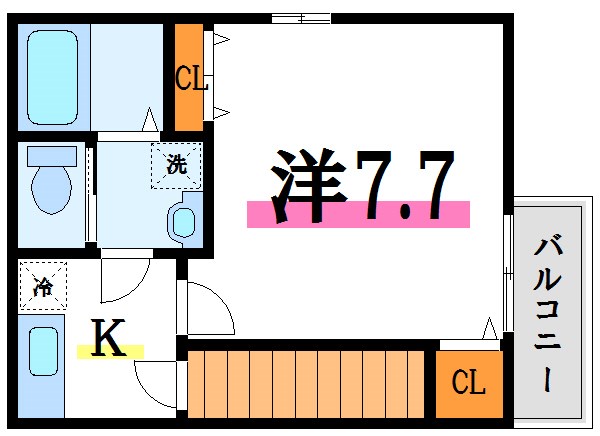 ヴィタリック 201号室 間取り