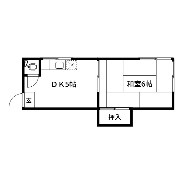 竹之内アパート 間取り図