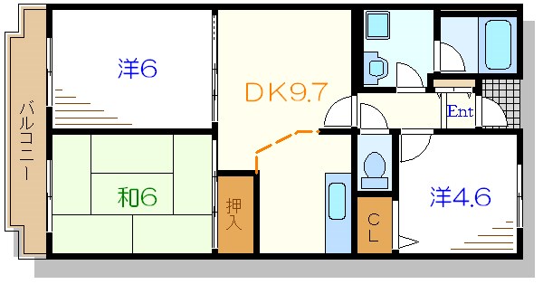 マノワール 間取り図