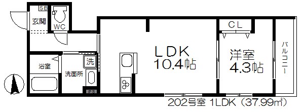 ヴィラルーエ 間取り図