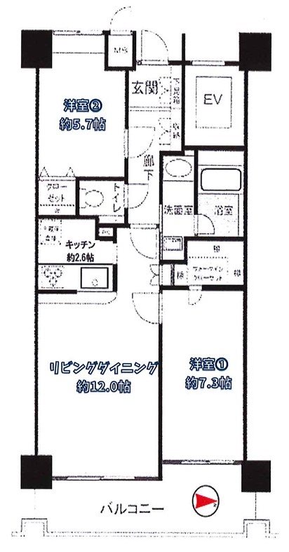 エストビエント篠崎ラフィナート 間取り図