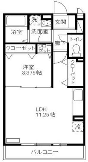 cloverA棟  間取り図