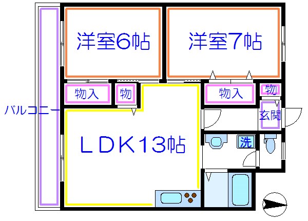 ヒラノユートピアハイツ   間取り図