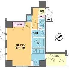 カスタリア北上野 間取り図