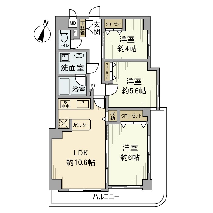 ナイスアーバン亀有 間取り