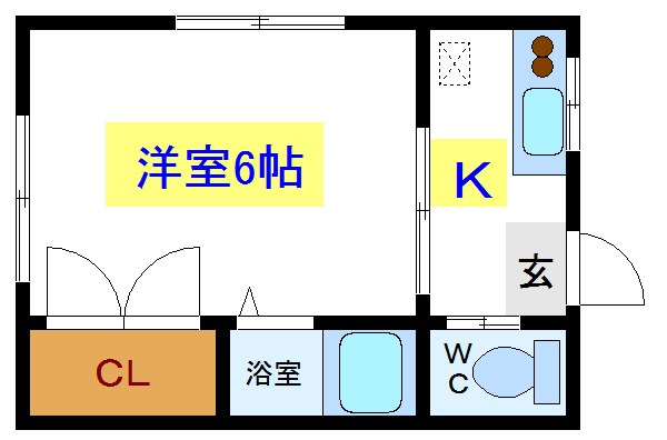 田口ハイツ   間取り図