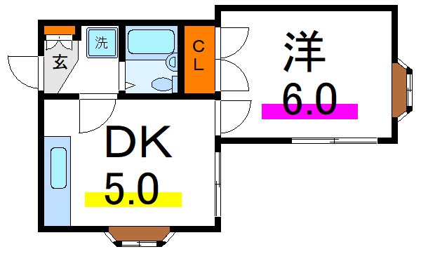 湊マンション 間取り図