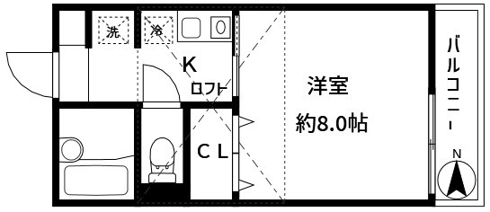 ニイホリハイツⅡ 間取り