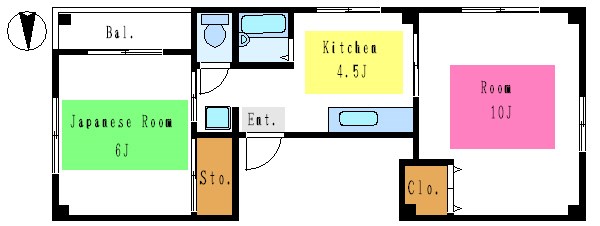 ヒルハウス  間取り図