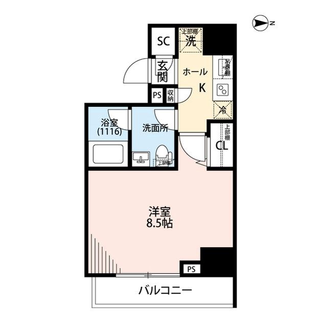 プレール・ドゥーク住吉駅前 間取り図