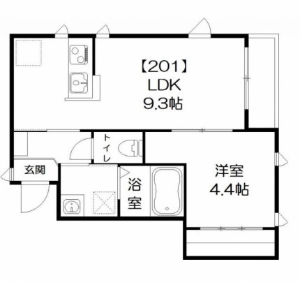 Ｄｏｍｉｃｉｌｅ　ＹＯＳＨＩＫＩ 間取り