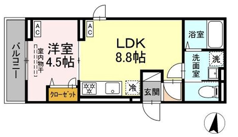 D-ROOM西瑞江 間取り