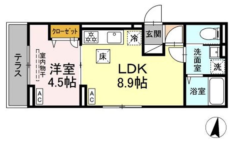 D-ROOM西瑞江 間取り図