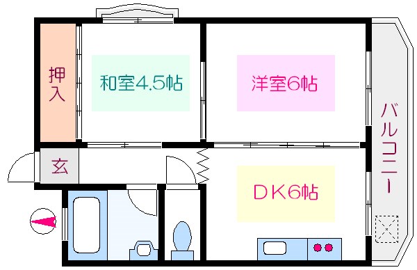 大新マンション 間取り図