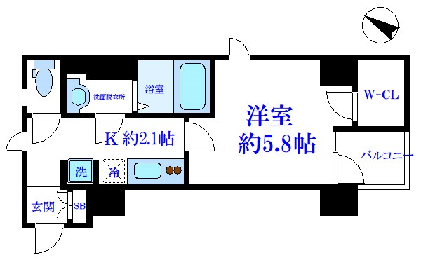 メゾンピオニー日本橋浜町 間取り図