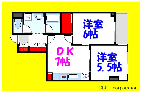 レジデンスオークⅡ 間取り図