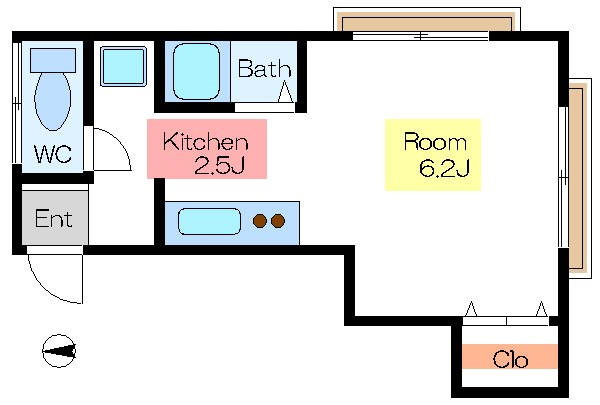 第二ハヤシハイツ 間取り図