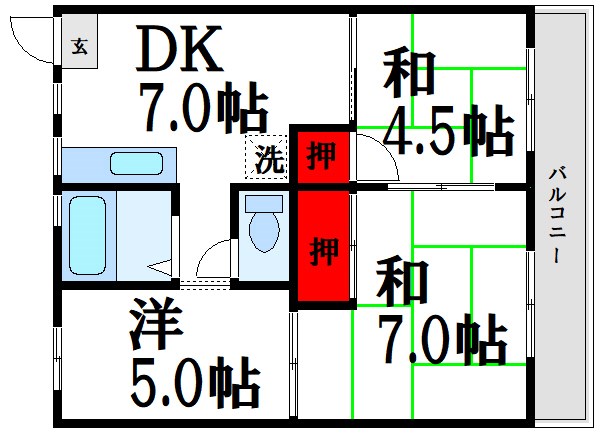 第３グリーンビラ   間取り