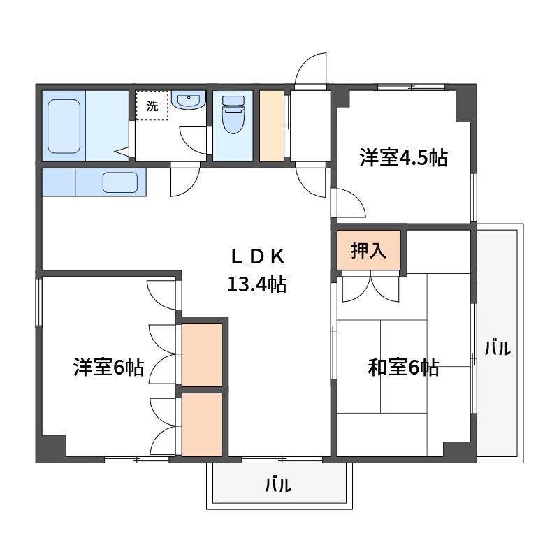 TKパークサイド白山 間取り図