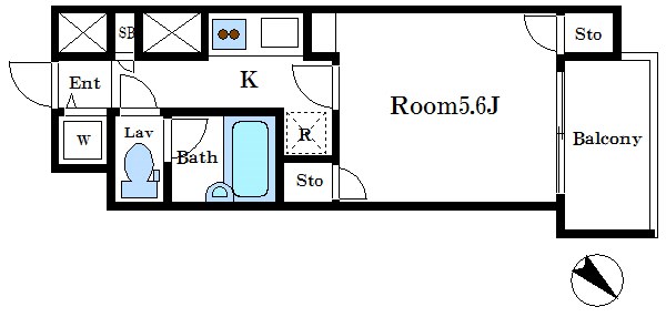 プライムアーバン日本橋茅場町  間取り図